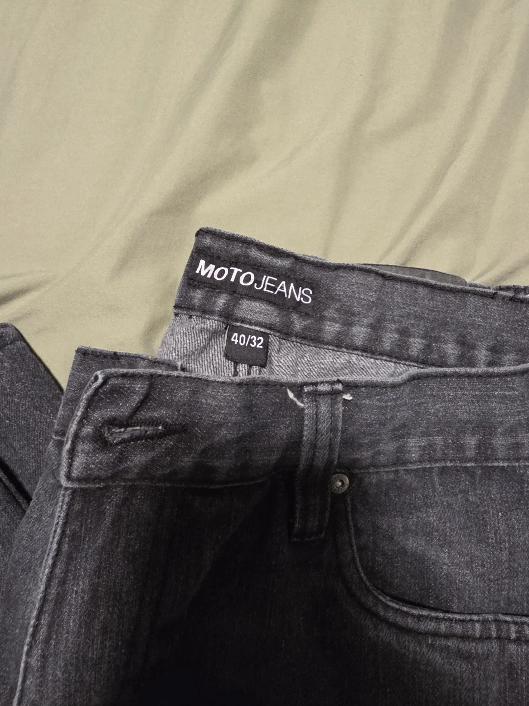 Moto Jeans Charcoal Grey Denim Pants - photo 2