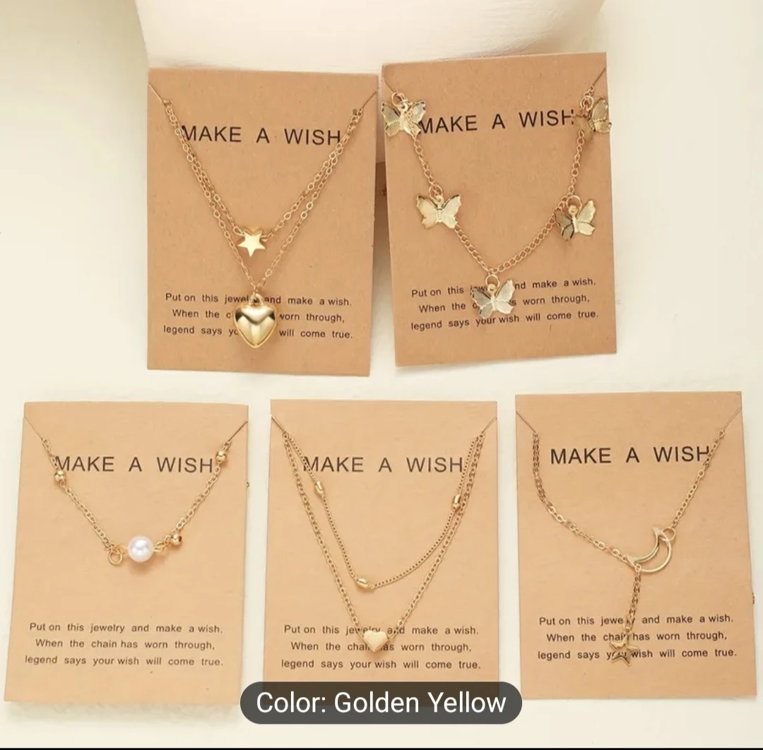 Valentine's Day special - "Make a Wish" Necklaces  💛 ❤️ 😍
