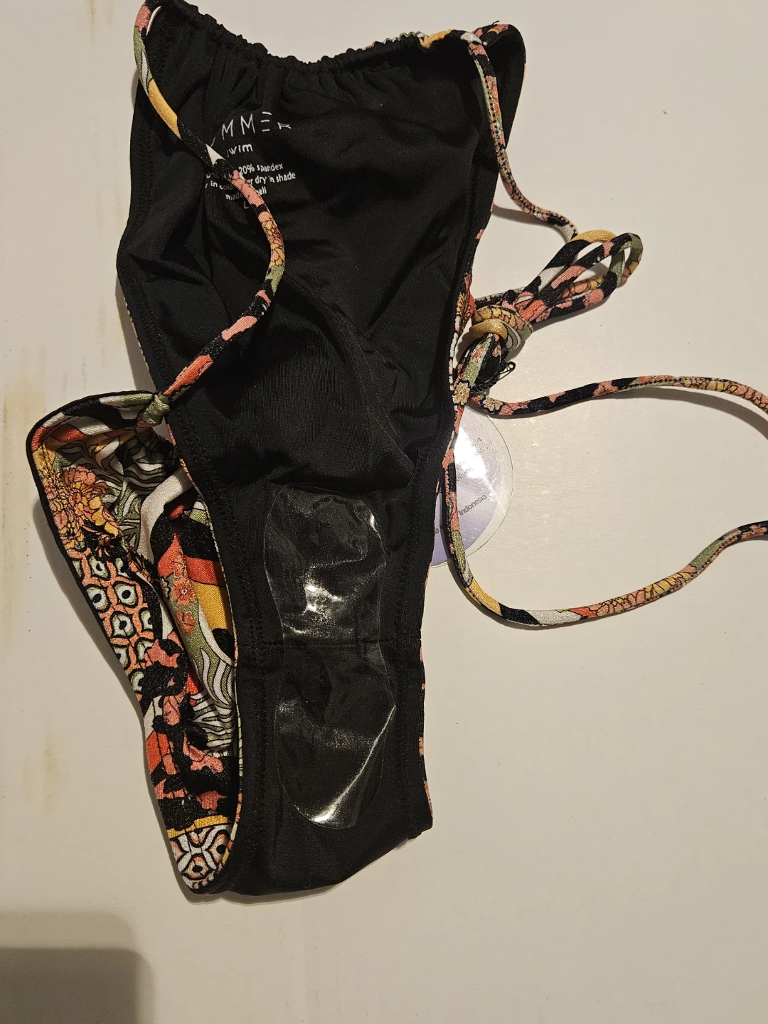 Sommer Swim Printed Bikini Bottom - Size L - photo 2