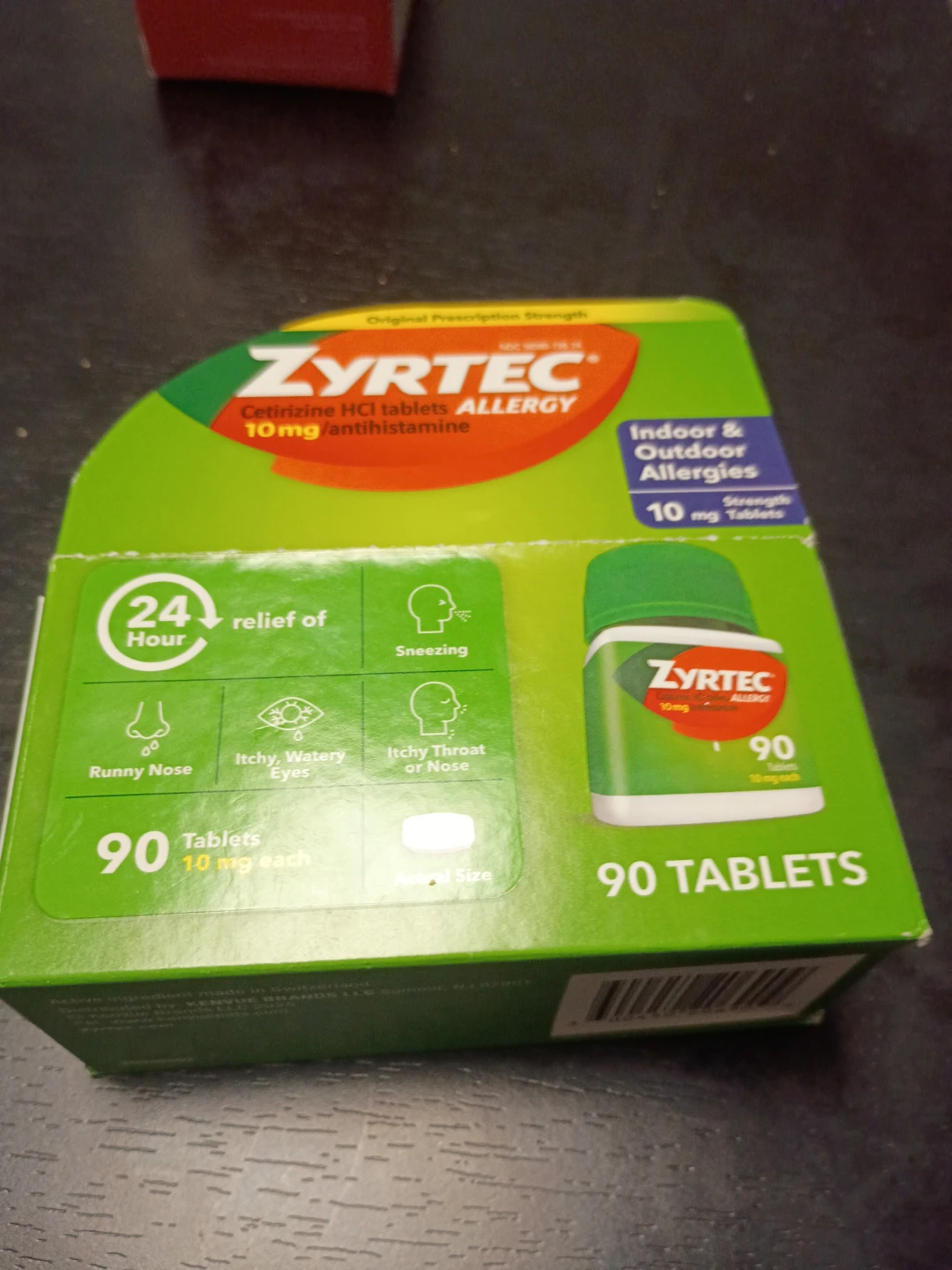 Zyrtec Allergy Cetirizine HCl Tablets, 10mg - 90 Count