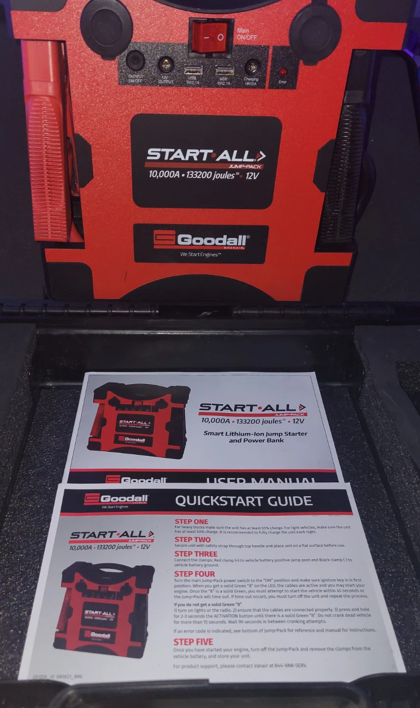 Goodall START-ALL 10,000A Jump Starter and Power Bank - photo 3