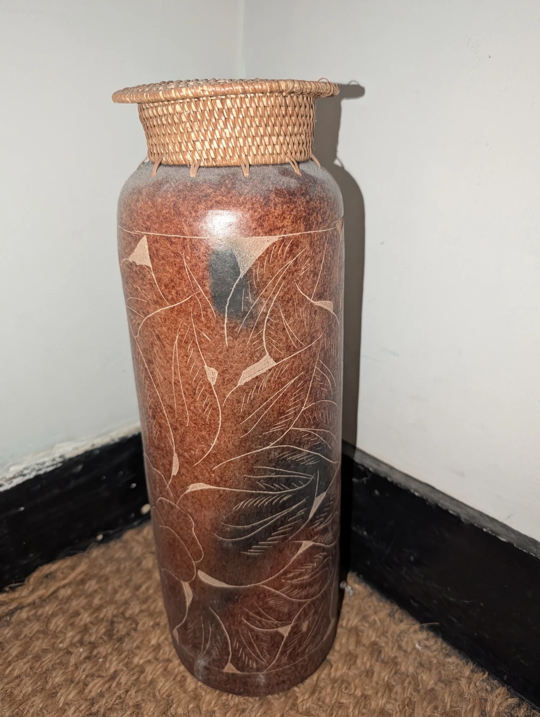 Decorative Vase with Woven Top - photo 2