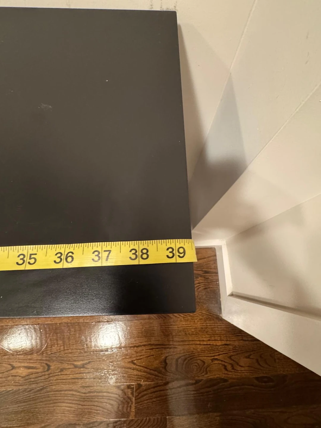 Black Console Table with Drawer and Shelves - photo 3