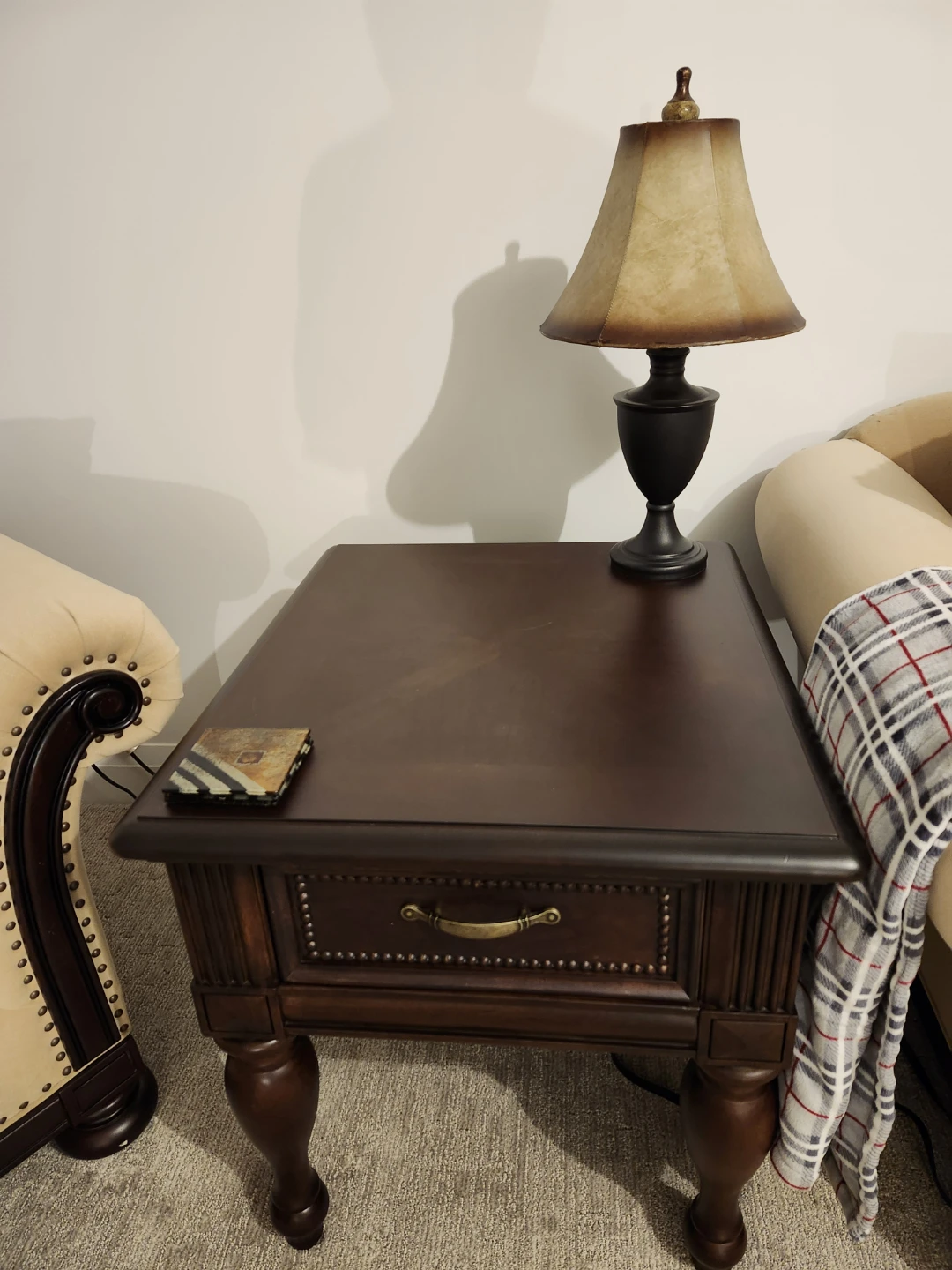 Dark Wood Coffee Table & 2 end tables - photo 3