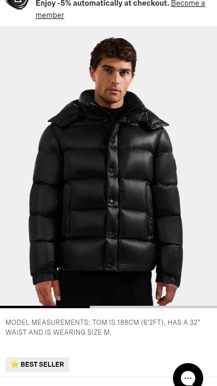 Rudsak Puffer Jacket - Size M - photo 2