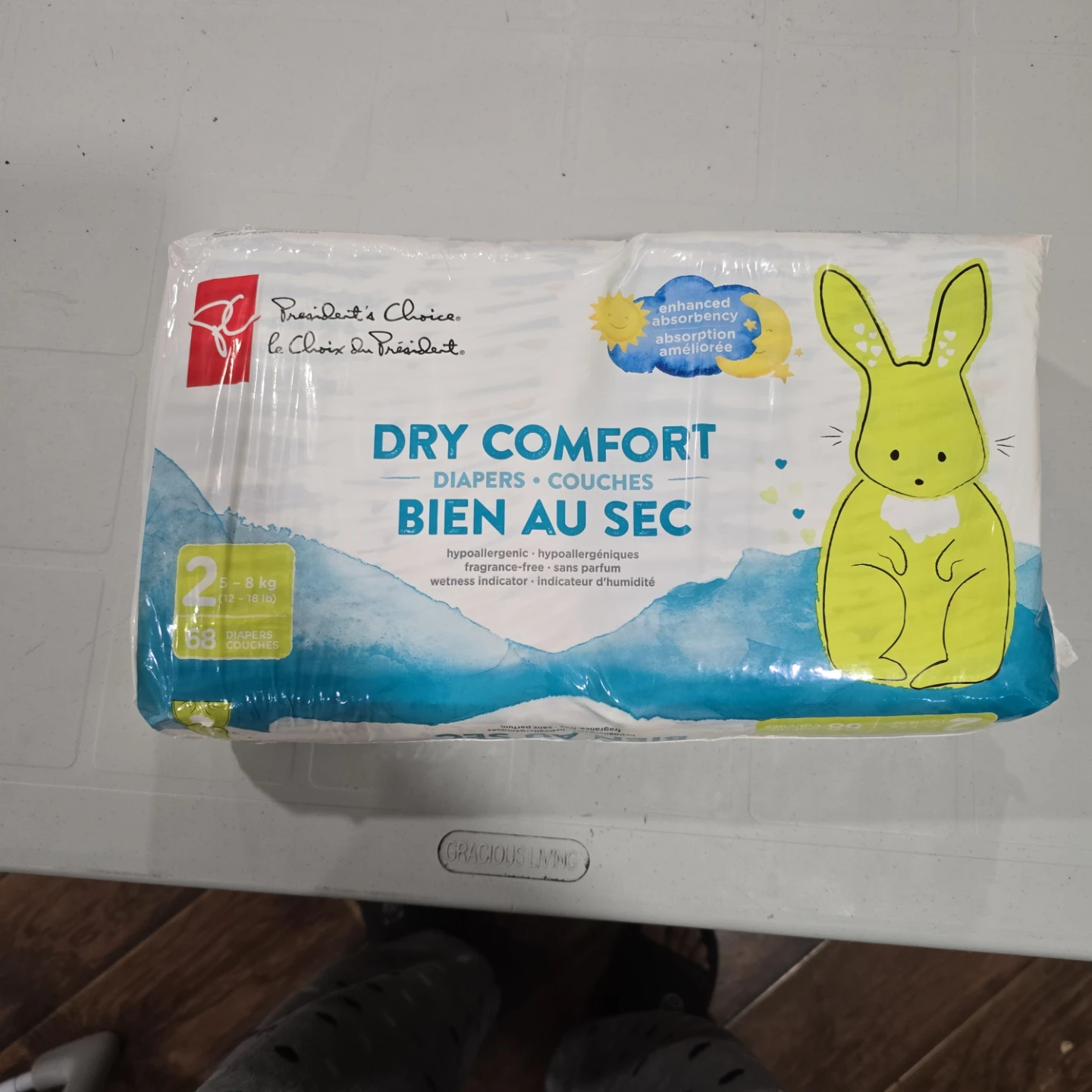 President's Choice Dry Comfort Diapers, Size 2 (5-8 kg)