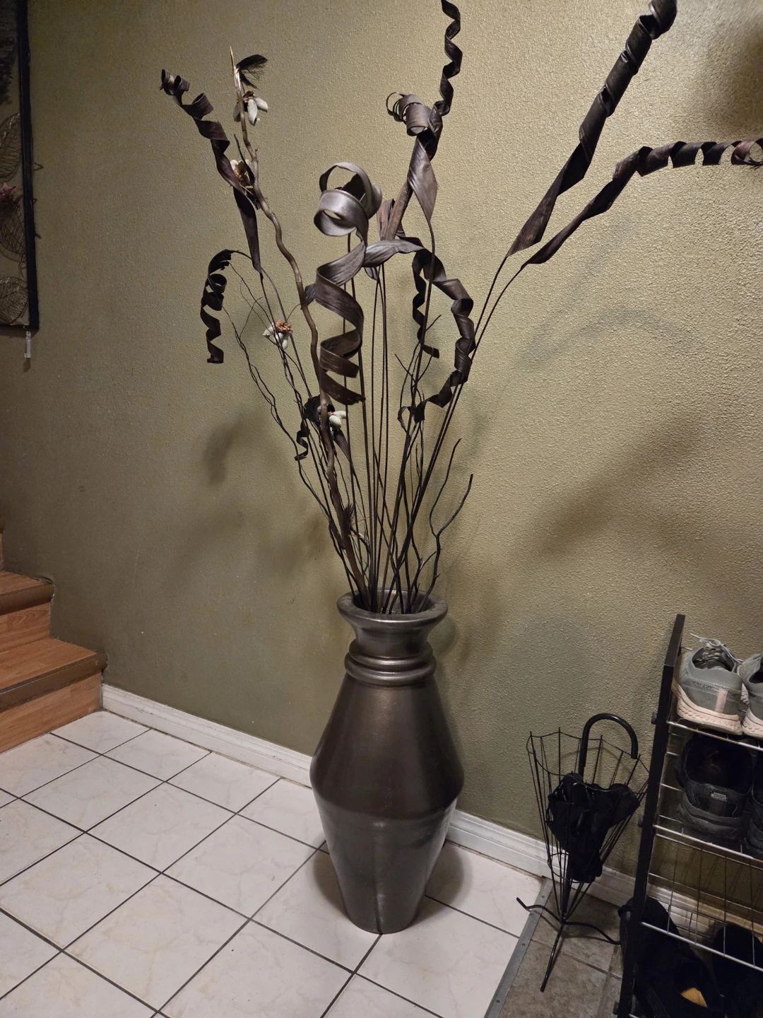 Decorative Vase with Dried Branches