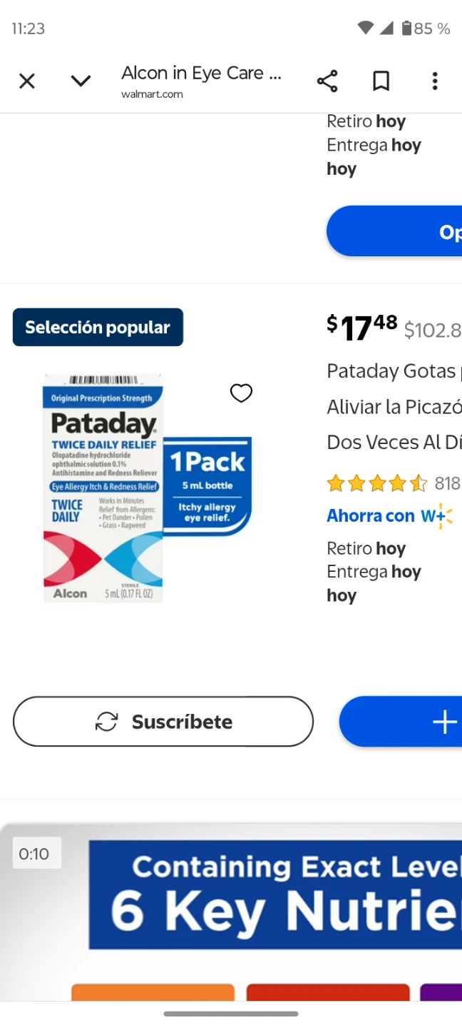 Pataday Eye Allergy Itch & Redness Relief - photo 2