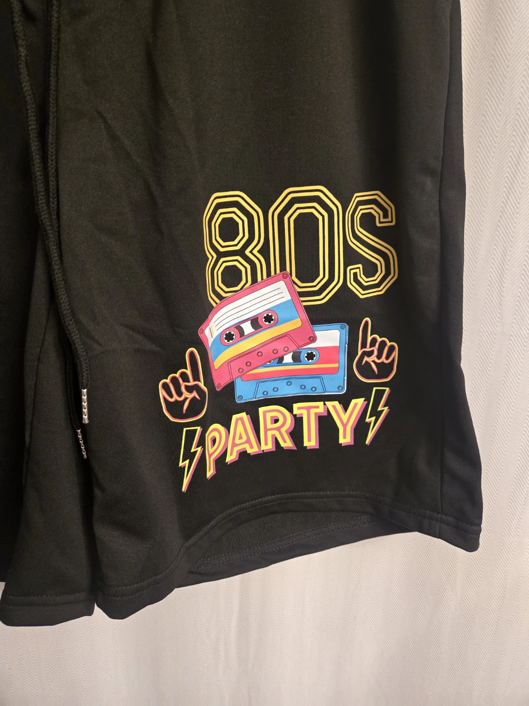 Black 80s Party Shorts - photo 2