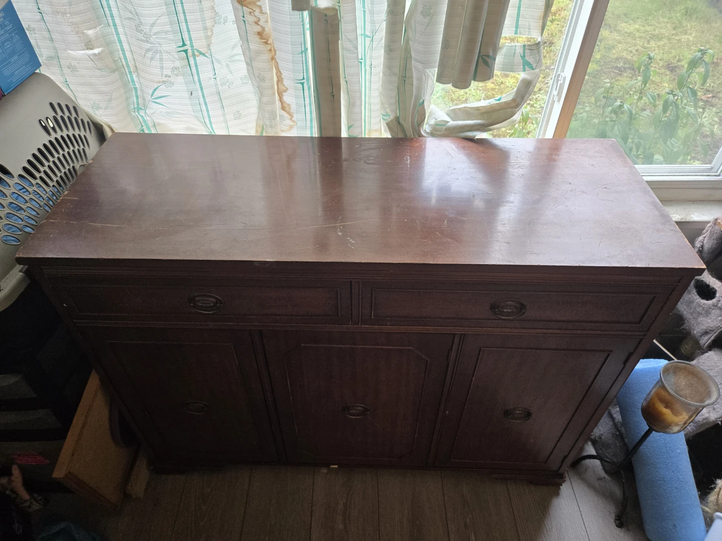 Wooden Sideboard Cabinet with Drawers - photo 2