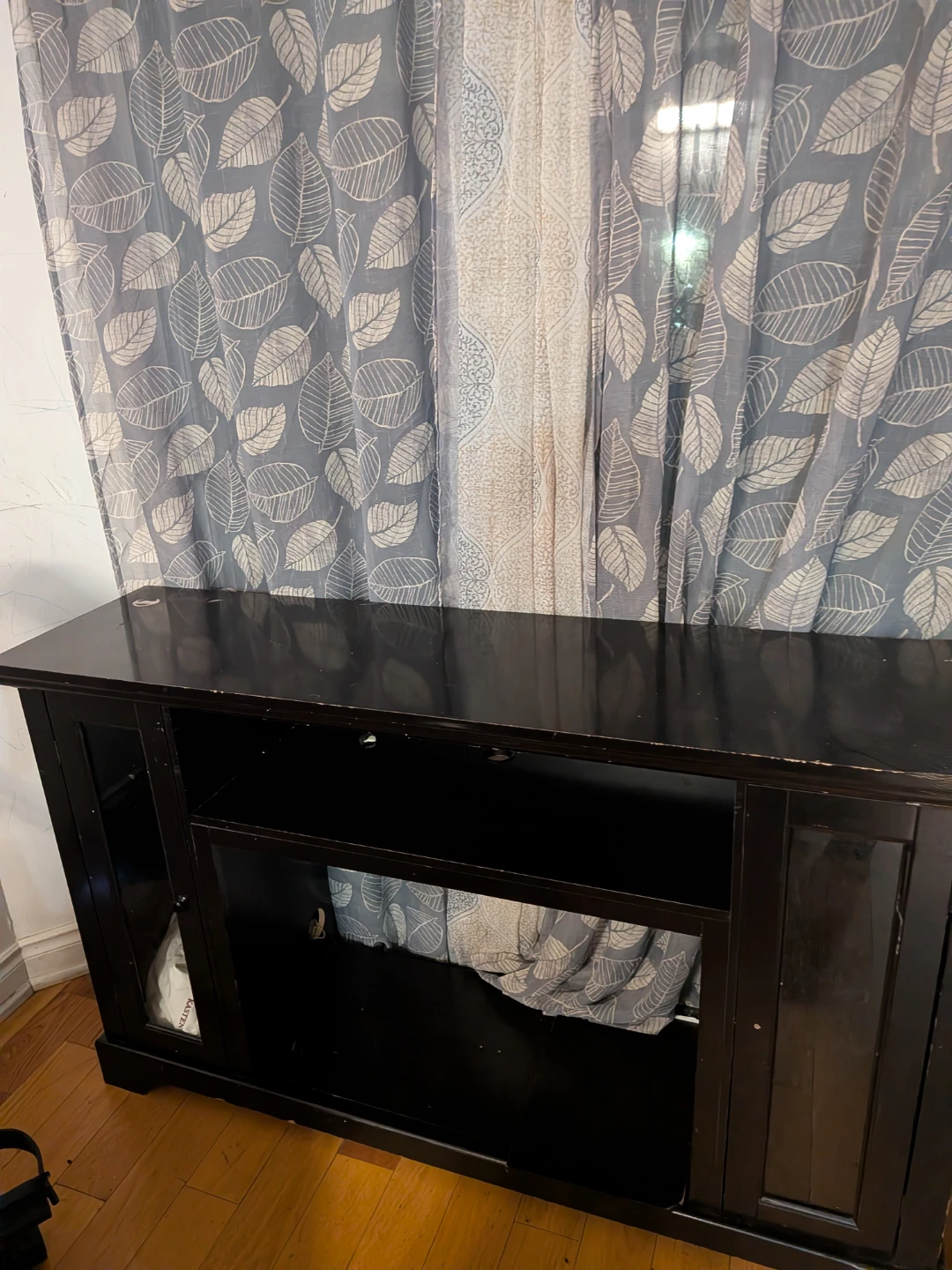 Dark Wood Media Console
