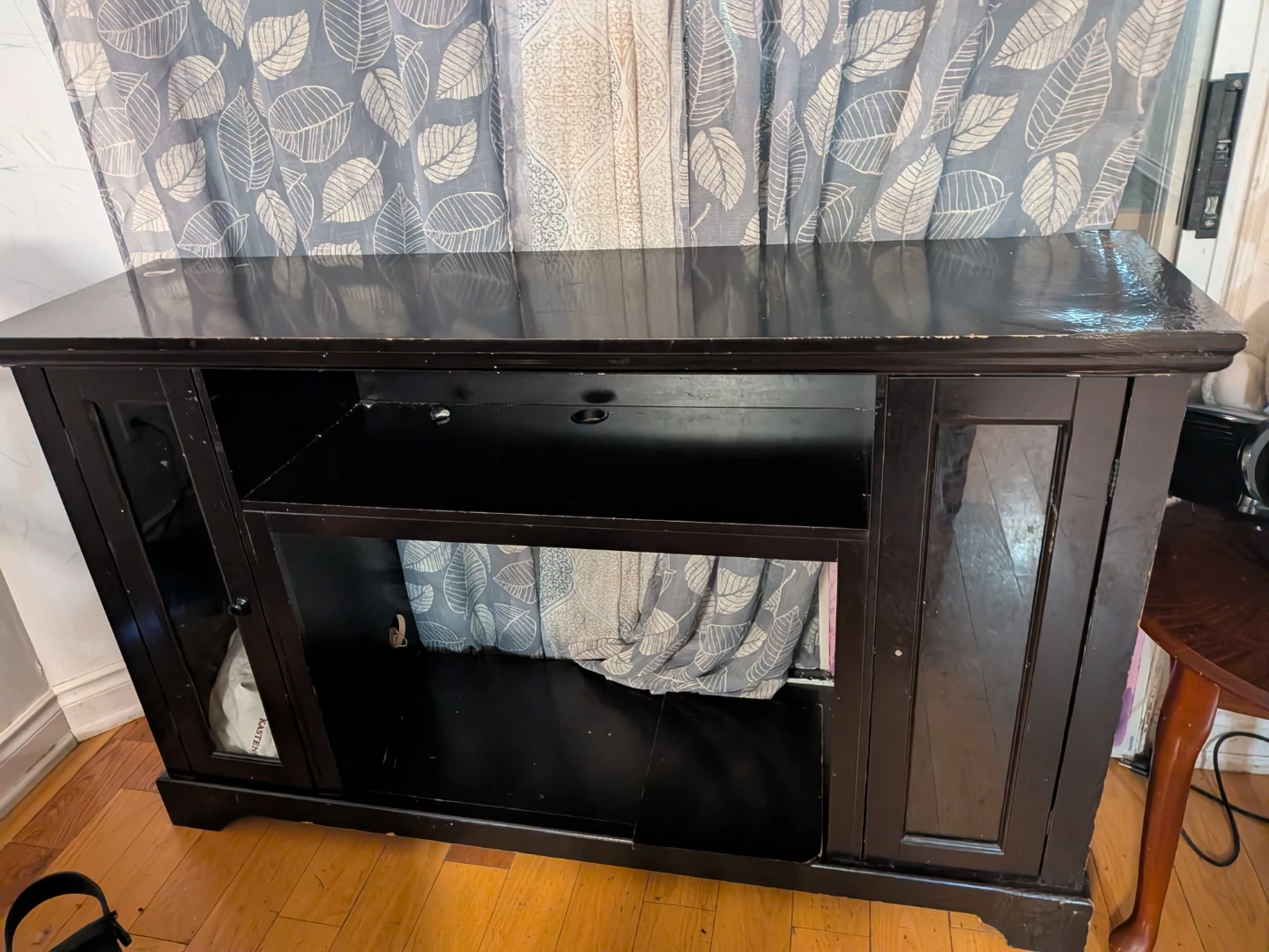 Dark Wood Media Console - photo 4