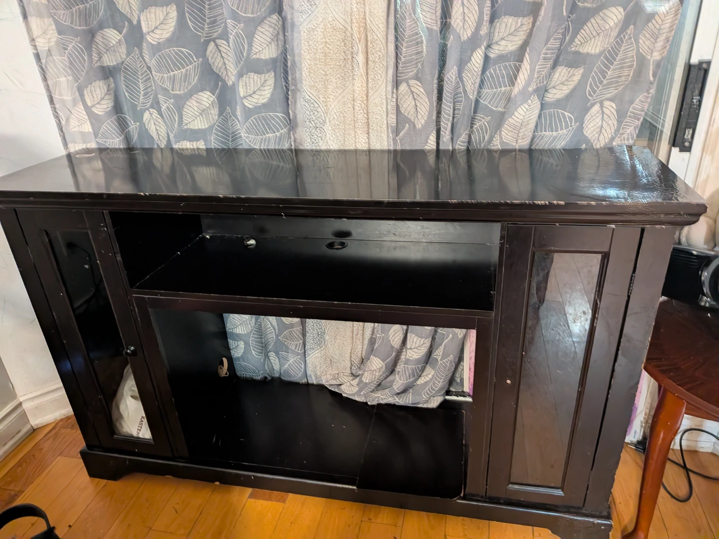 Dark Wood Media Console - photo 5