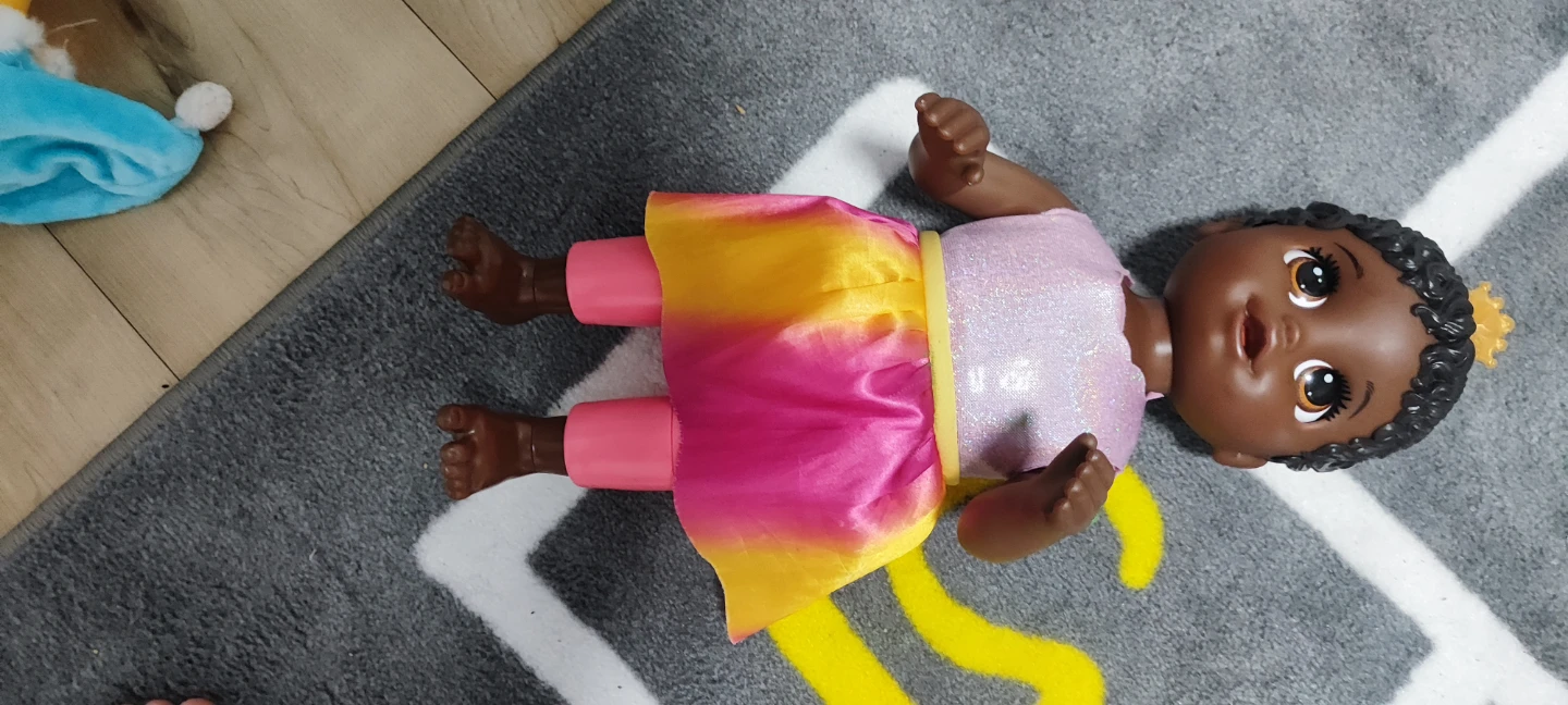 Baby Alive Doll with Pink and Yellow Dress