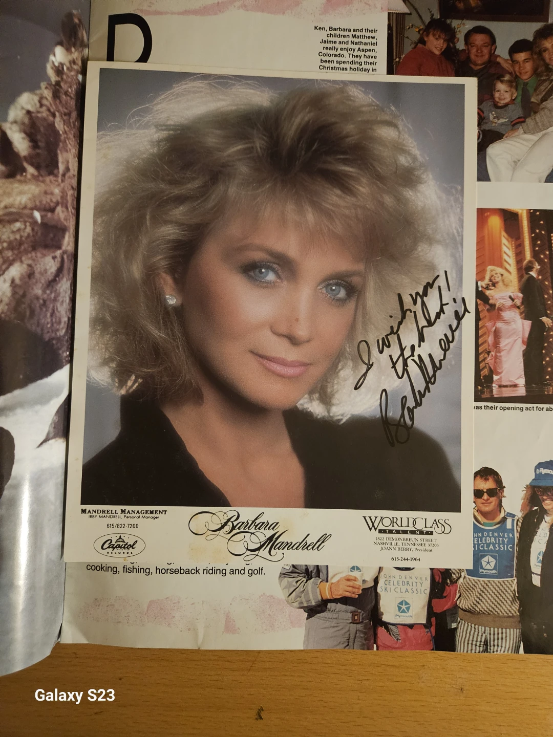 Barbara Mandrell Signed Photo - photo 2