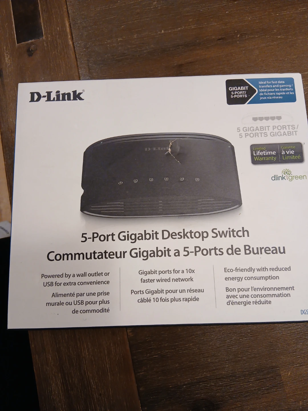 D-Link 5-Port Gigabit Desktop Switch - New in Box!
