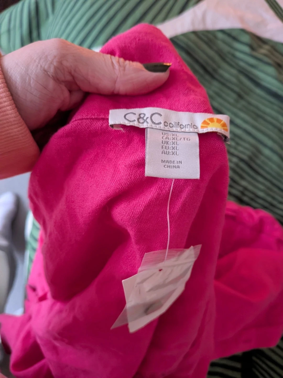 New Pink Linen Blouse or cover-up - photo 4