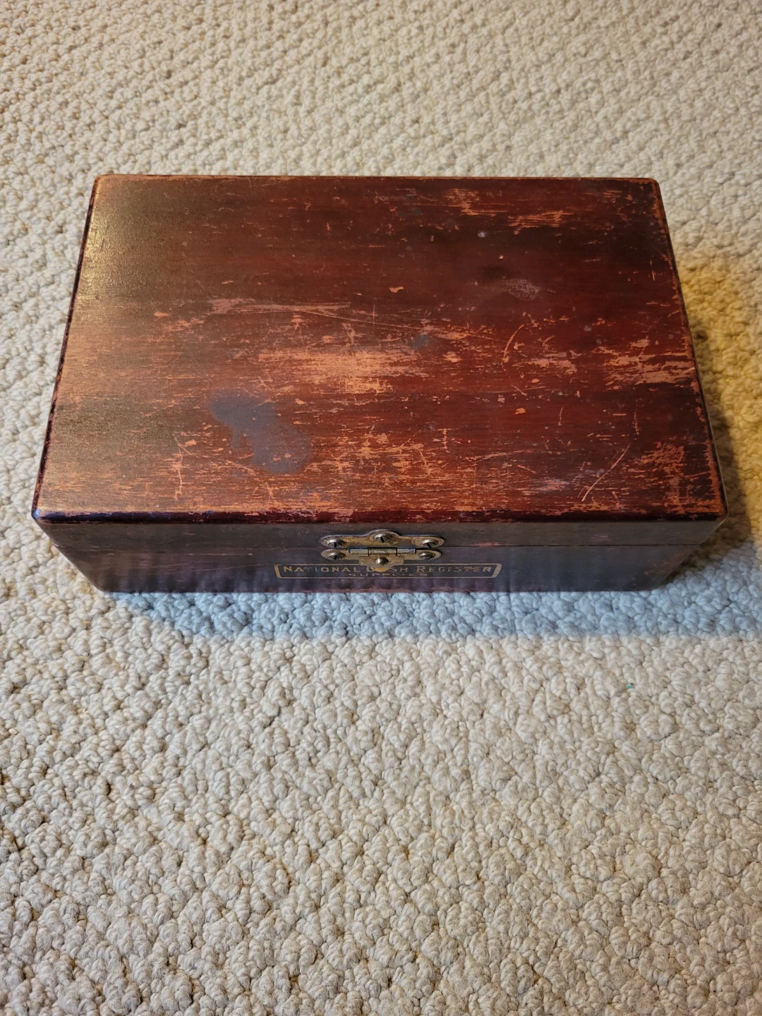 National Cash Register Mahogany Box - photo 2