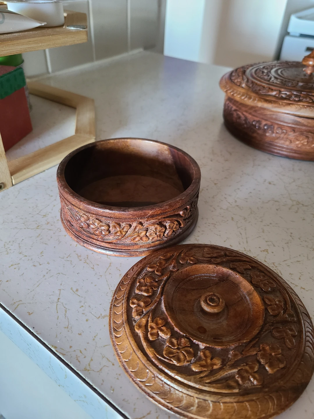 Hand Carved Wooden Decorative Boxes