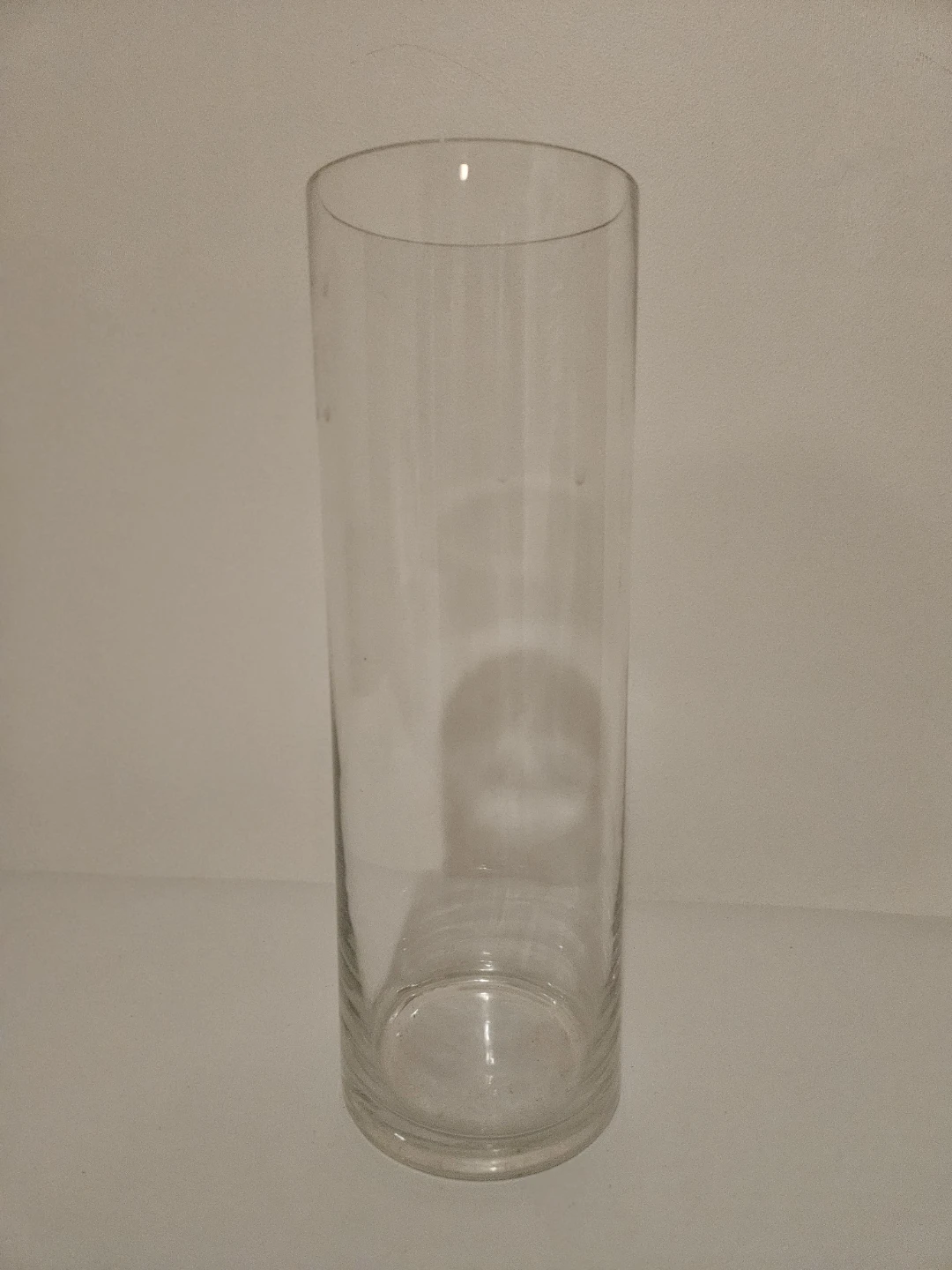 13 -tall Clear glass cylinder vases