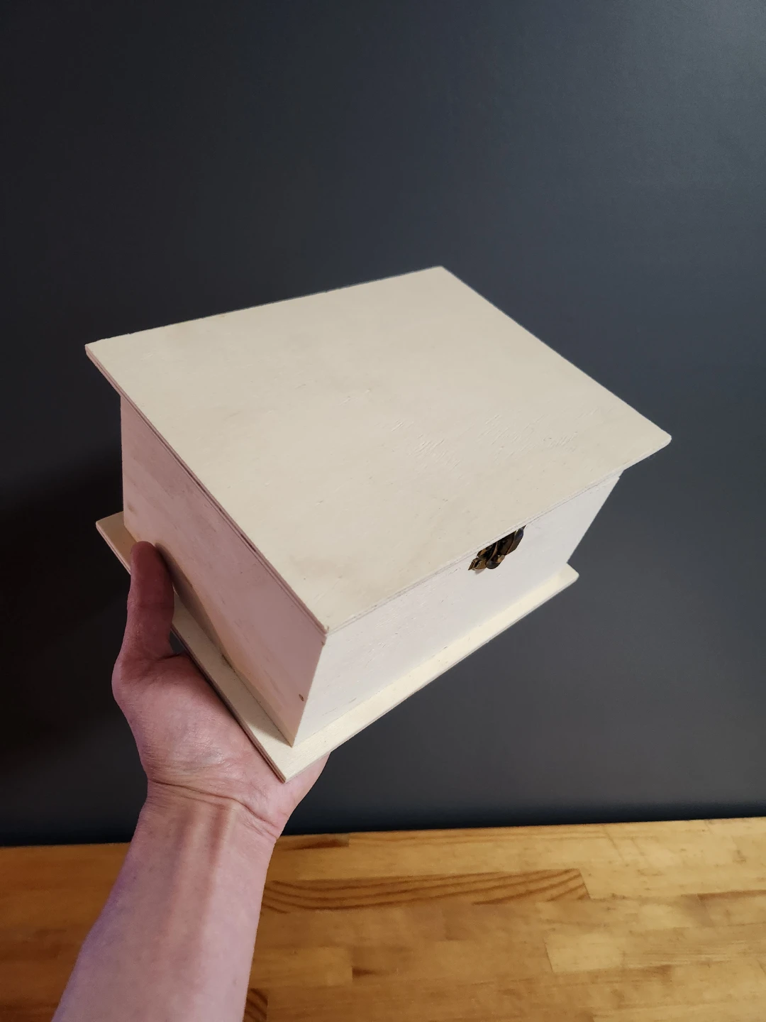 Wooden Box with Clasp - Unfinished - photo 5