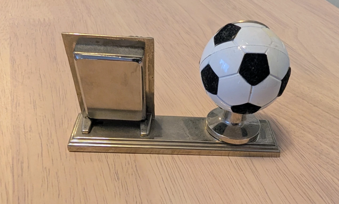 Soccer Ball Desk Clock and Photo Frame Set - photo 4