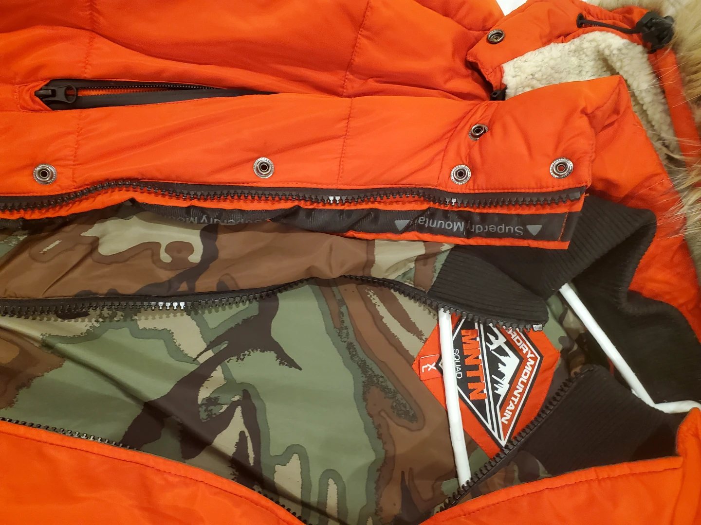 Superdry Mountain Squad Orange Jacket - Size XL - photo 3