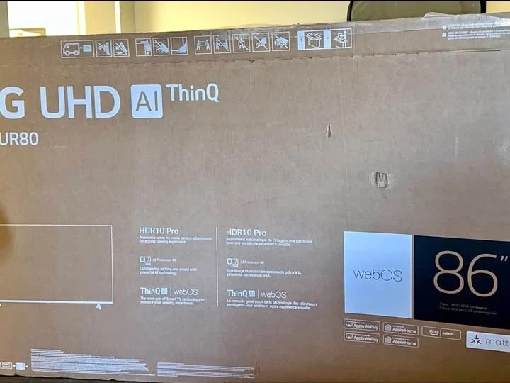 LG 86" UHD AI ThinQ UR80 Smart TV free delivery