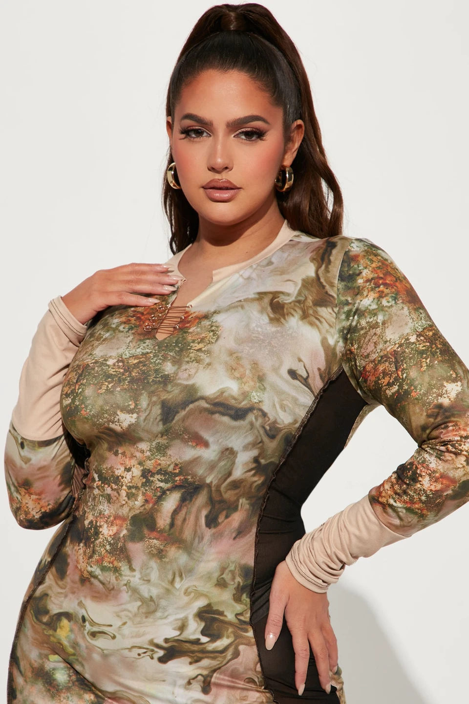 BRAND NEW Fashion Nova Long Sleeve Midi Dress - photo 5