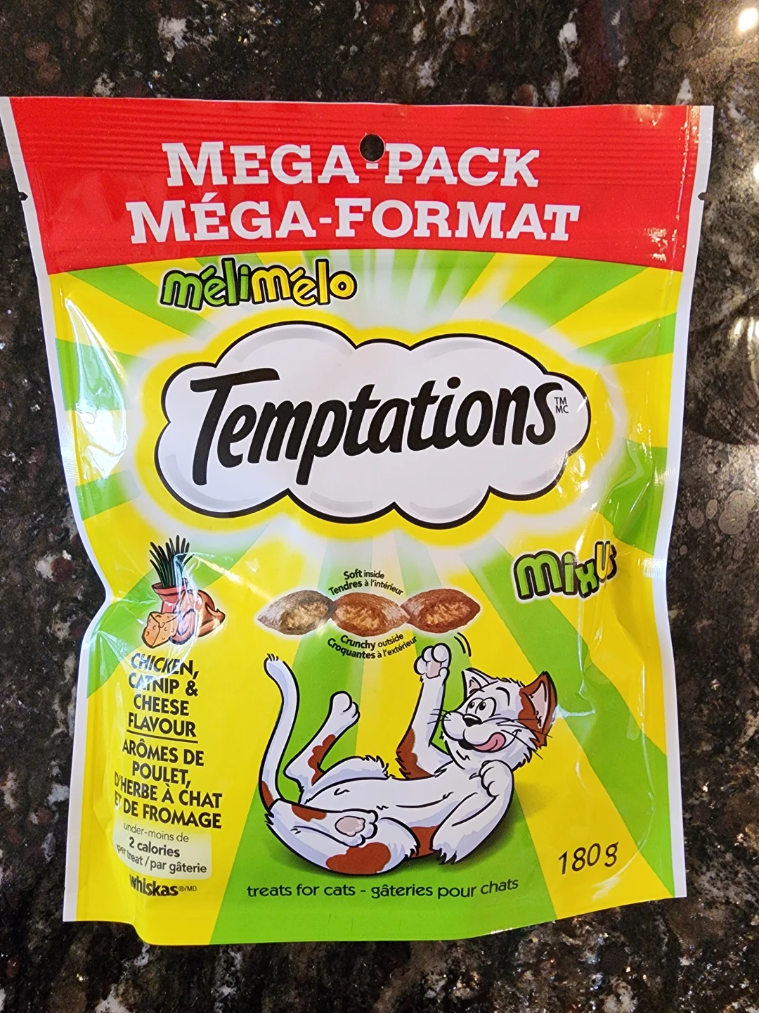 Temptations Mega Pack Cat Treats - Chicken, Catnip & Cheese