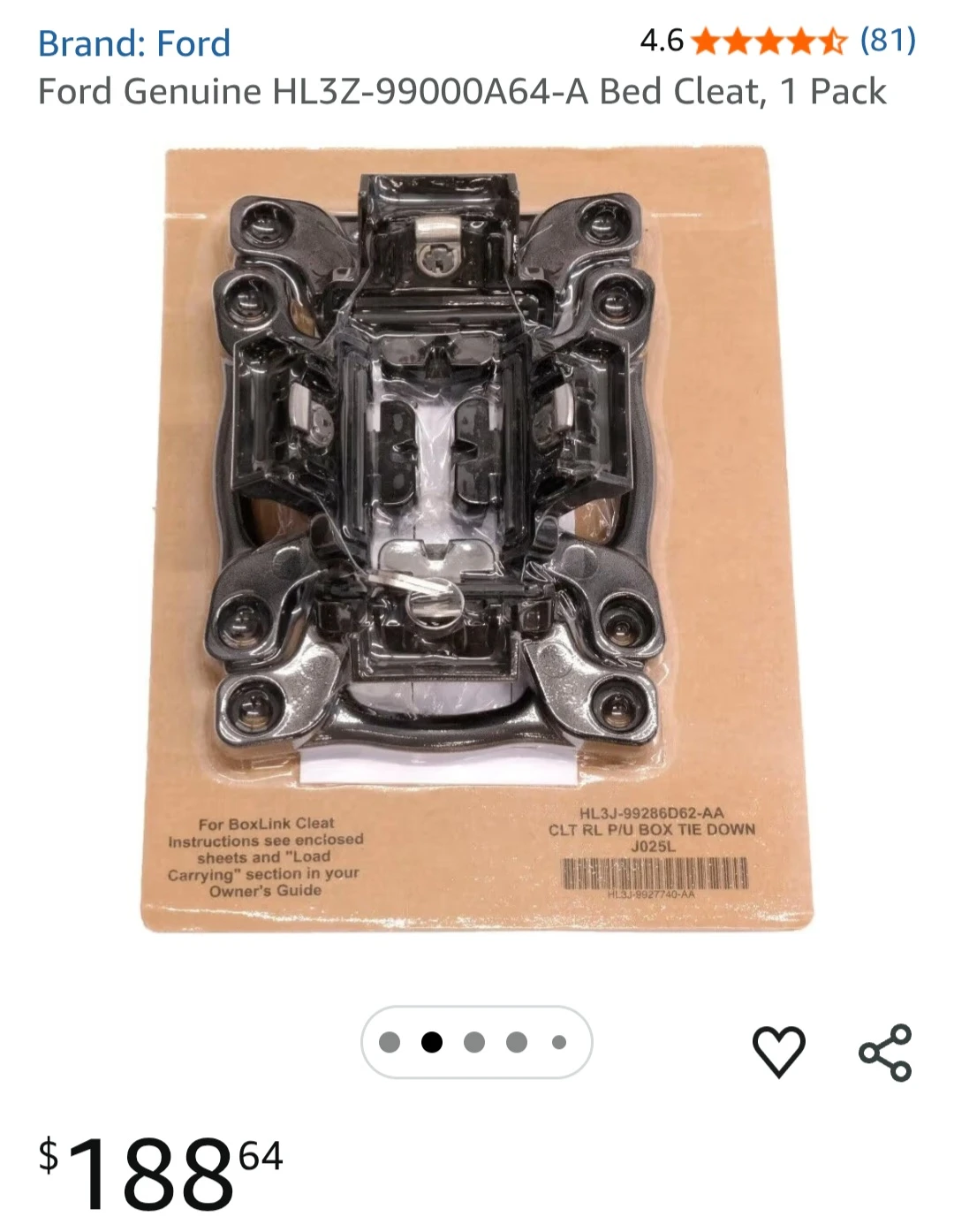 Ford BoxLink Cleats HL3J-9927740-AD - photo 3