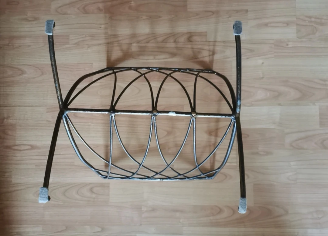 Vintage Mid Century Metal Magazine Rack Holder - photo 4
