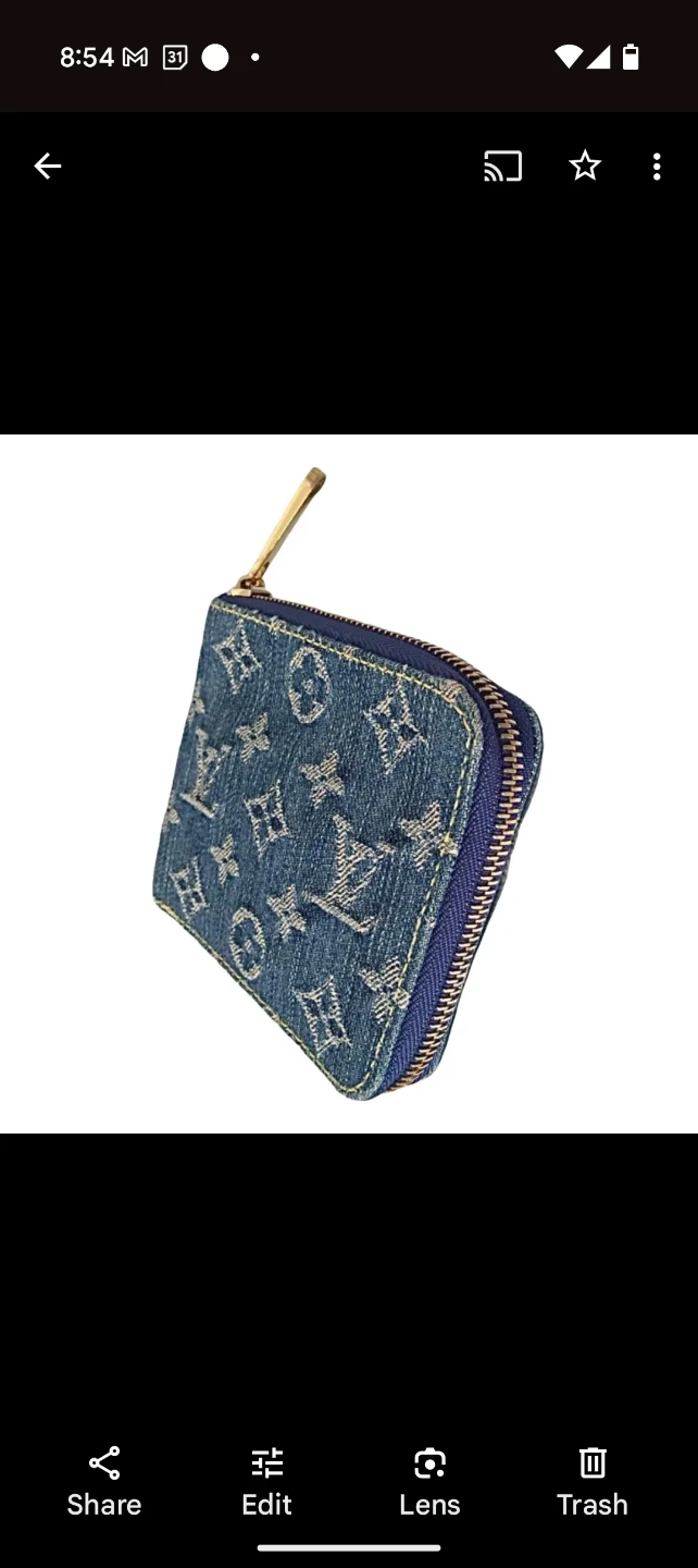 LV Denim Wallet