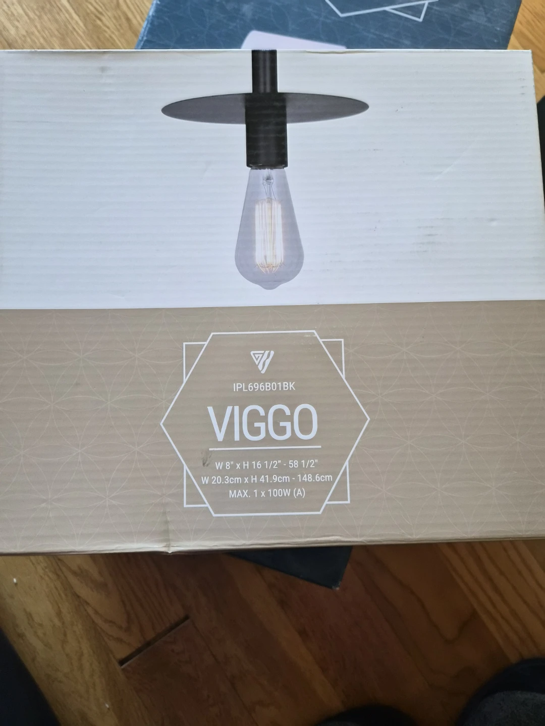 Viggo IPL696B01BK Matte Black Pendant Light - photo 3