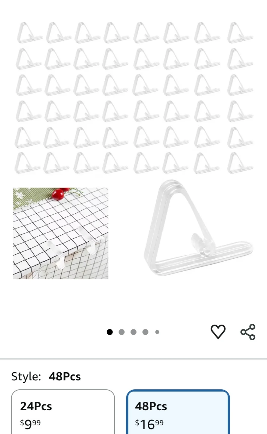 32 Clear Table cloth clips - photo 4