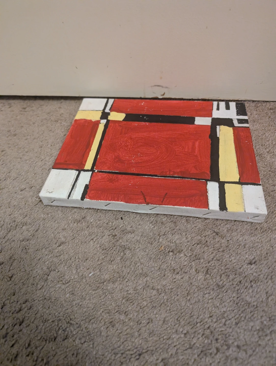 Abstract Geometric Canvas Art Painting - photo 4