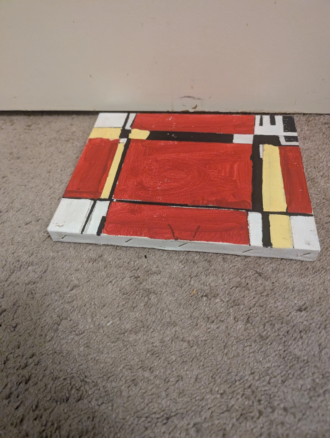 Abstract Geometric Canvas Art Painting - photo 5