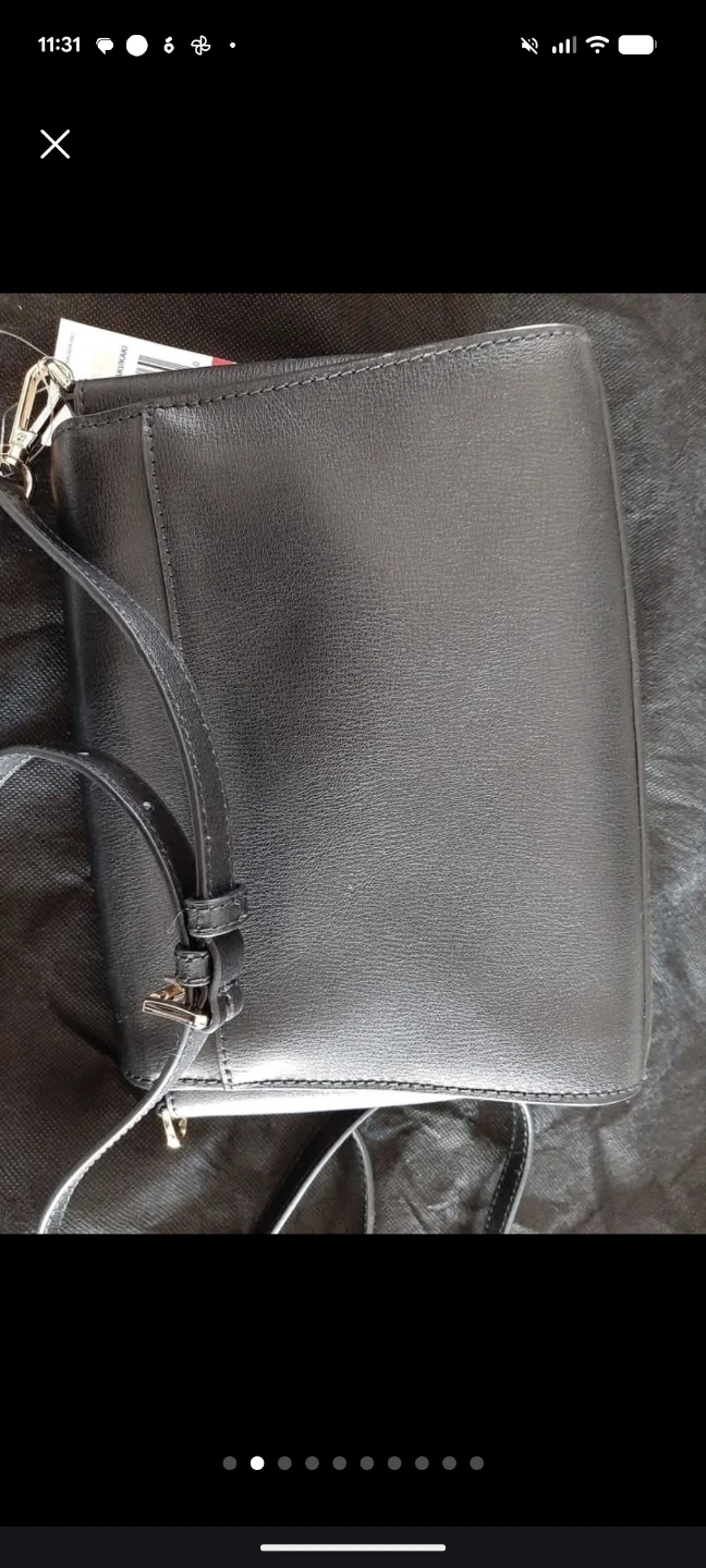 Michael Kors Black Leather Wallet/Crossbody Bag BNWT - photo 2