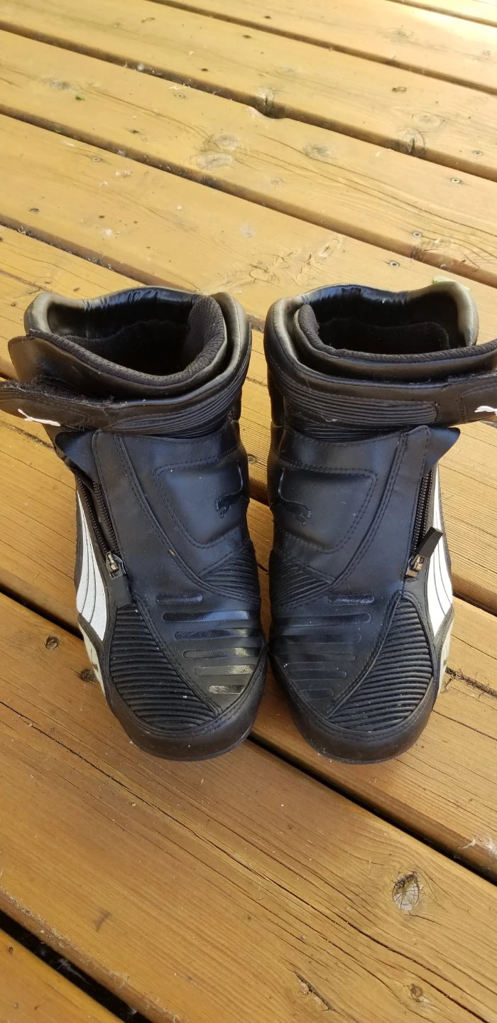 Puma Black Leather Motorcycle Boots - photo 2
