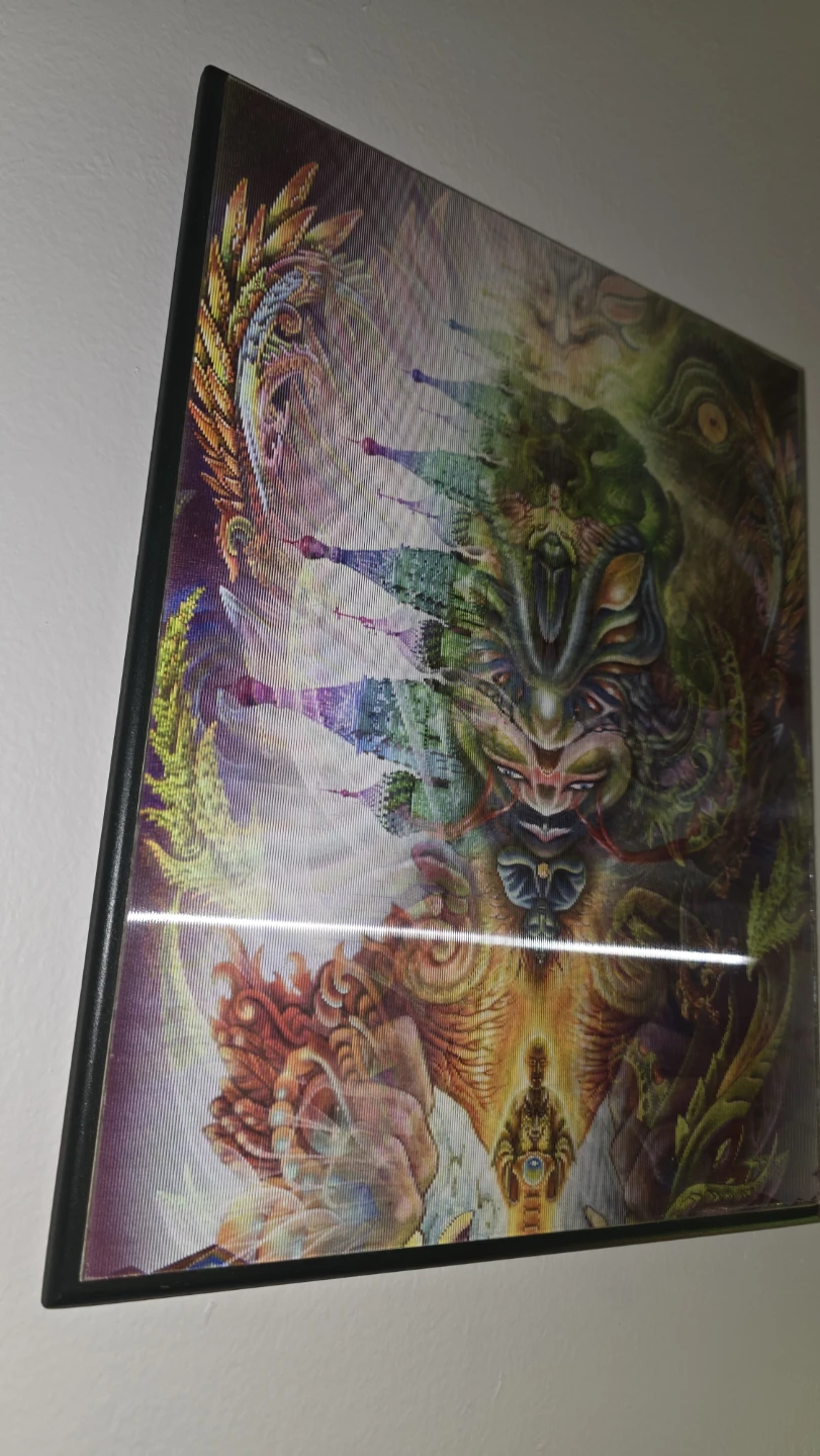 Psychedelic 3 Images in 1 Holographic Wall Art - photo 3
