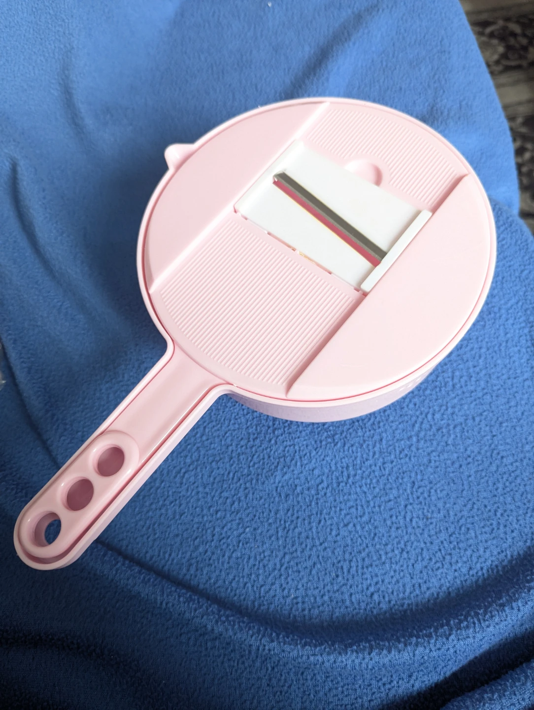 Cute Pink Mandoline Slicer and Grater with Accessories - photo 2