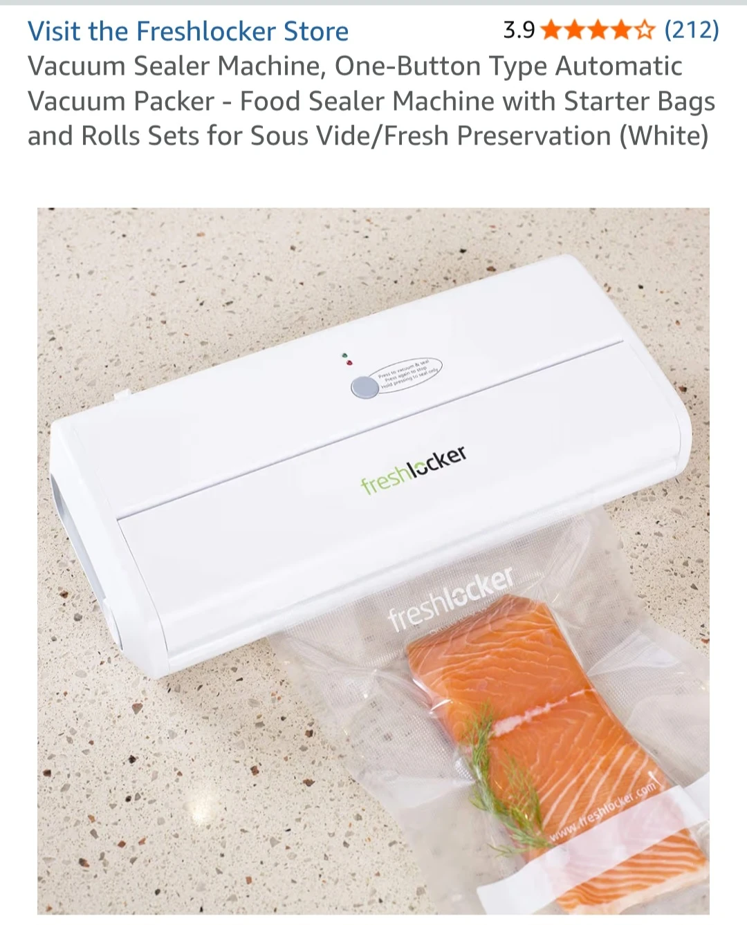 Freshlocker Vacuum Sealer Machine - photo 5