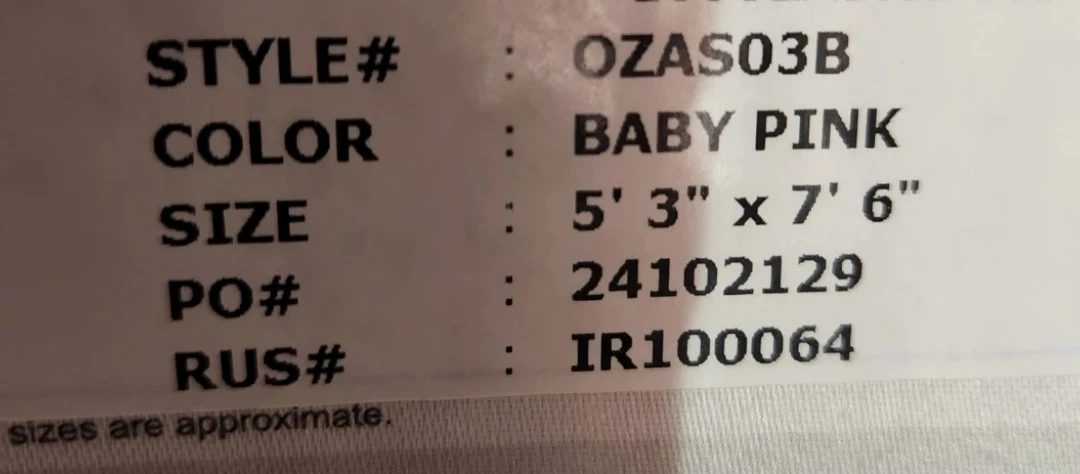 Baby Pink Rug - 5' 3" x 7' 6" - photo 2