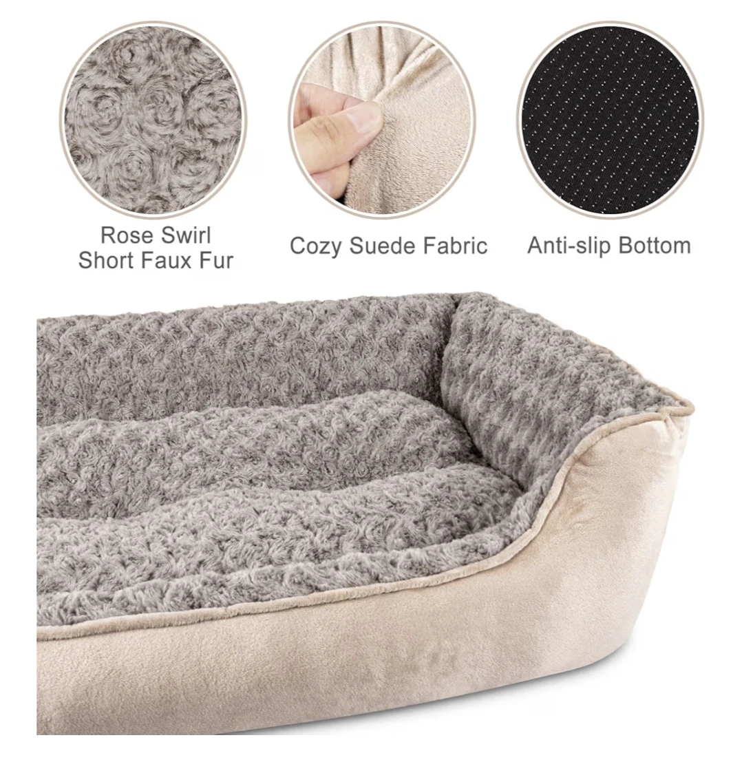 Cozy Pet Bed - Rose Swirl Faux Fur - photo 5