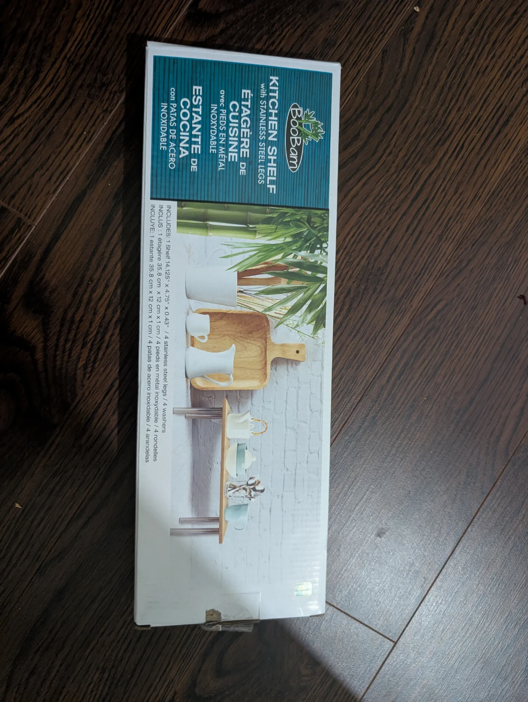 BooBam Kitchen Shelf with Steel Legs - New