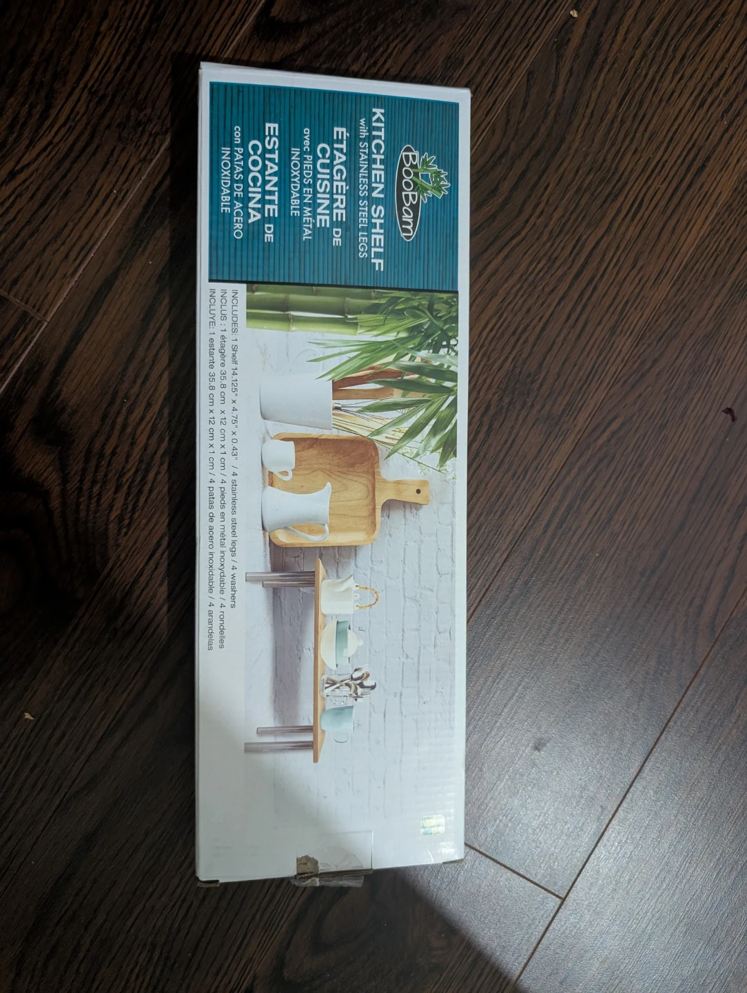 BooBam Kitchen Shelf with Steel Legs - New - photo 2