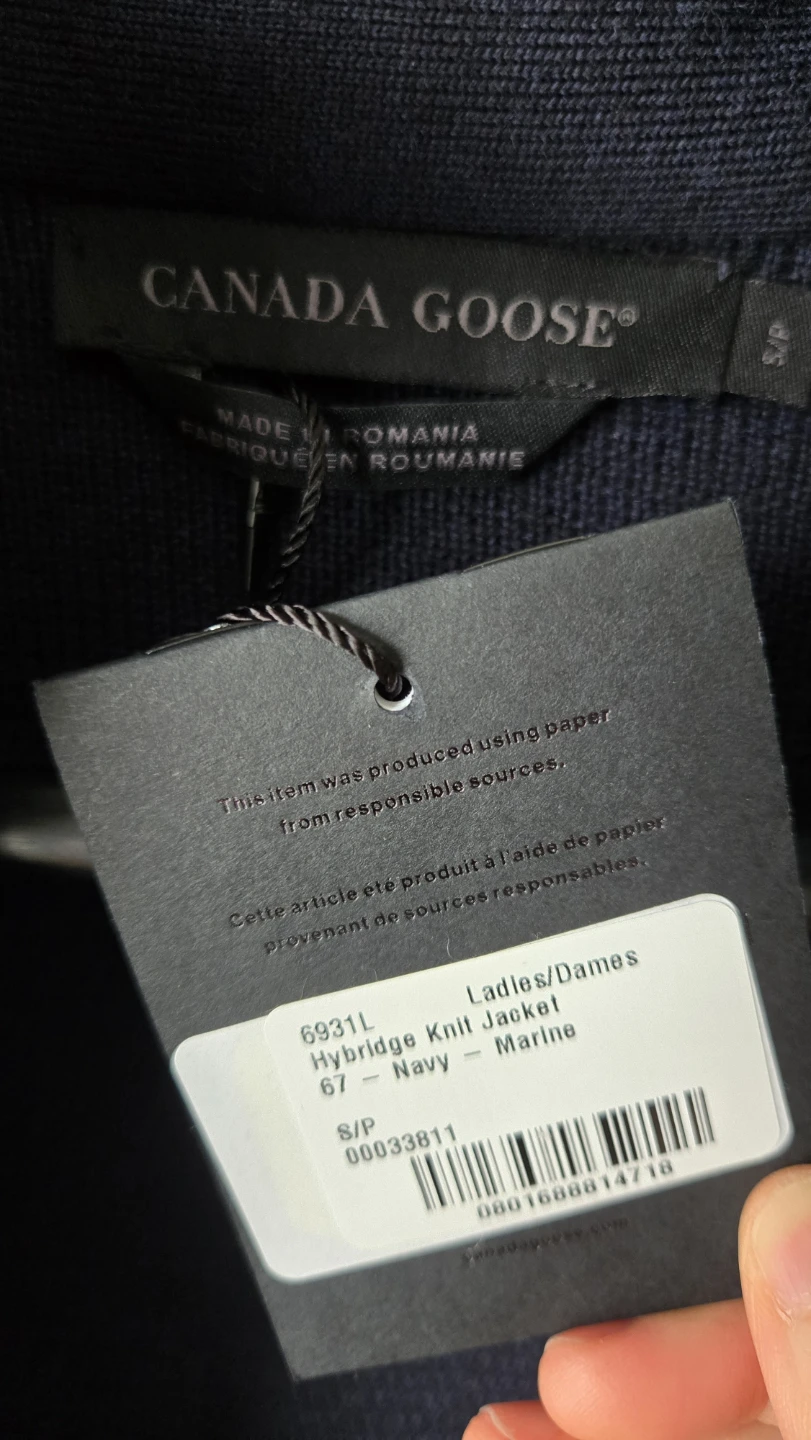 Authentic Canada Goose Hybridge Knit Jacket Ladies Small Size - photo 4