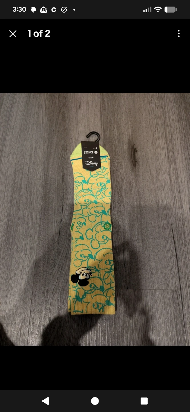 Stance x Disney Dillon Froelich Mickey Mouse Socks Mens 9-13
