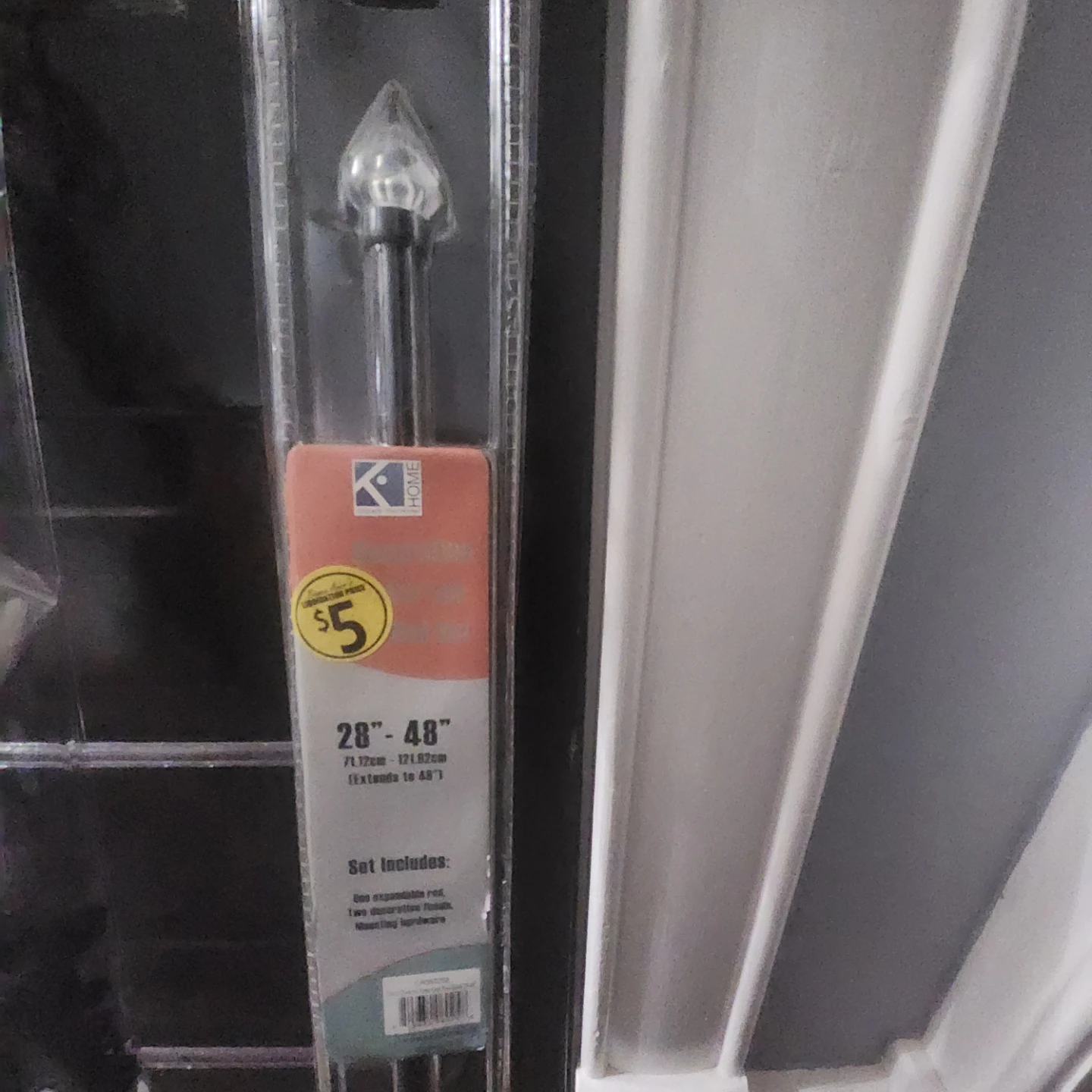 K Home Expandable Curtain Rod 28-48"
