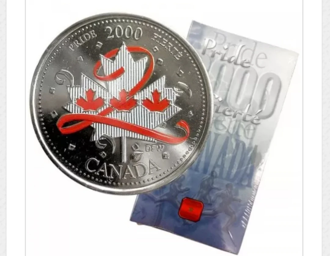 2000 Canadian 25-Cent Pride Millennium Coloured Quarter
